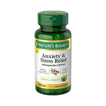 Suplemento Nature's Bounty Anxiety & Stress Relief 50 Capsulas