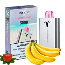 Vape Descartavel Ignite V50 5000 Puffs com 50MG Nicotina - Strawberry Banana