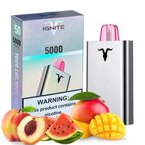 Vape Descartavel Ignite V50 5000 Puffs com 50MG Nicotina - Peach Mango Watermelon