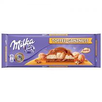 Barra Chocolate Milka Toffee e Avelas Inteiras 300G (Europa)