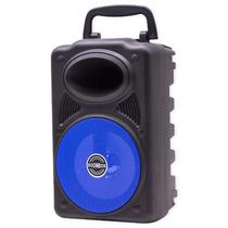 Speaker / Caixa de Som Portatil Soonbox S3 K0096 / 4" / com Bluetooth 5.0 / FM Radio / TF Card / Aux / USB / 5W / USB Recarregavel - Preto/ Azul