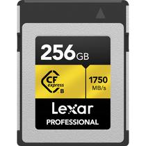 Cartão de Memória Cfexpress Tipo B Lexar Professional Gold Series 1750-1000 MB/s 256 GB (LCXEXPR256G-Rneng)