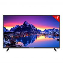 Smart TV LED de 43" Megastar LED43S 4K Uhd com Wi-Fi/ A11/ HDMI/ USB/ Av/ Bivolt - Preto