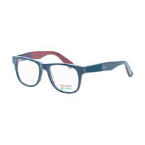 Armacao para Oculos de Grau Visard 1673 C02 Tam. 51-20-140MM - Azul/Vermelho
