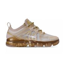 Tenis Nike Air Vapormax 2019 Branco com Dourado Feminino