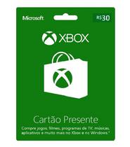 Cartao Presente R$30 Xbox Live