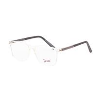 Armacao para Oculos de Grau Visard AD516 C6 Tam. 54-17-140MM - Preto/Transparente