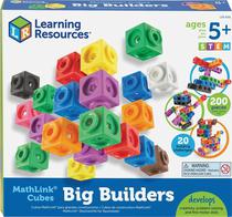 Big Builders Mathlink Cubes Learning Resources - Ler 9291 (200 Pecas)