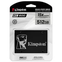 SSD Kingston KC600, 512GB, 2.5", SATA 3, Leitura 550MB/s, Gravacao 520MB/s, SKC600/512G