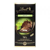 Barra Chocolate Lindt Amargo 70% Mousse de Menta 150G