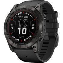 Relogio Smartwatch Garmin Fenix 7X Pro Sapphire Solar Titanio DLC - Carvao Grey/Black (010-02778-10)