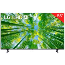 Smart TV LED de 55" LG 55UQ8050PSB 4K com Bluetooth/HDMI/USB/Webos (2022) - Preto