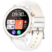 Smartwatch G-Tab GT5 Pro com Bluetooth - Branco/Dourado