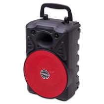 Speaker / Caixa de Som Portatil Soonbox S30 K0111 / 4" / com Bluetooth 5.0 / FM Radio / TF Card / Aux / USB / 5W / USB Recarregavel - Preto/ Vermelho