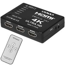 Switch HDMI Satellite A-HD12 4K Ultra HD com 5 HDMI - Preto