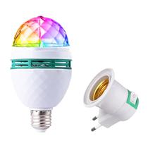 Lampada LED Mini Party Light Giratoria ZLZ/HX-101 / 3W / 260V com Soquete - Branco