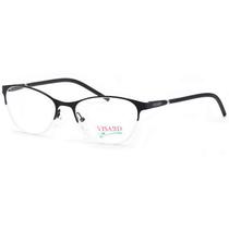 Oculos de Grau Visard HQ08-45 Feminino, Tamanho 51-18-142 C1A - Preto