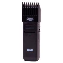 Barbeador Eletrico Portatil BAK Premium BK-389 Recarregavel Carregador Embutido/ 100-240 50/ 60HZ / 3W / Ajustavel A 6 Tamanhos / Aparador de Barba e Bigote / Lamina Inoxidavel - Preto