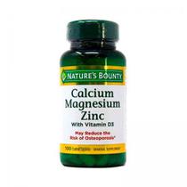 Calcium Magnesium Zinc Vitamina D3 100 Capsulas Nature's Bounty