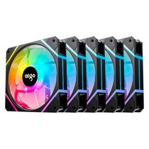 Cooler Fan para Gabinete Aigo AM12 Pro RGB 5 Em 1 - Preto