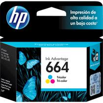Cartucho de Tinta HP 664 F6V28AL para Impressoras HP - Tricolor