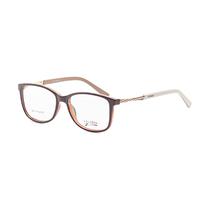 Armacao para Oculos de Grau Visard B2316-TR C15 Tam. 52-18-145MM - Branco/Marrom