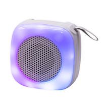 Caixa de Som / Speaker Mobile Multimedia MS-2233BT com Bluetooth / FM Radio / USB / LED Color Full / Recarregavel - Cinza