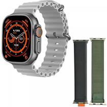 Smartwatch Blulory Ultra Max de 49MM com Bluetooth + Pulseiras Extras - Gray