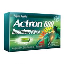 Bayer Actron Ibuprofeno 600MG com 10 Capsulas Gelatinosas