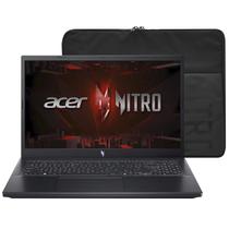 Notebook Gamer Acer Nitro V 15 ANV15-51-789J Intel Core i7 13620H Tela Full HD 15.6" / 16GB de Ram / 512GB SSD / Geforce RTX4060 8GB - Obsidian Preto (Ingles)