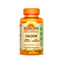 Calcium 600MG + Vitamina D3 - 120 Capsulas Sundown