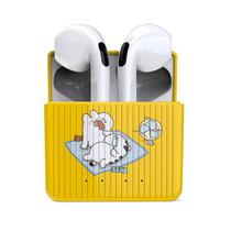 Fone de Ouvido Yookie YKS25 - Bluetooth - Amarelo e Branco