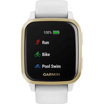 Relogio Smartwatch Garmin Venu SQ - Gold/White (010-02427-01)