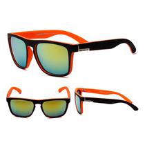 Oculos de Sol Quiksilver QS731 C11 Masculino Armacao de Acetato - Preto e Laranja