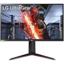 Monitor LED Gaming LG de 27" FHD Ultragear 27GN65R-B Displayport/HDMI/144HZ- Preto/Vermelho