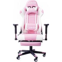 Cadeira de Escritorio Gamer Quanta Emperor QTGC20 - Branco/Rosa