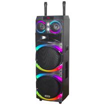 Speaker Ailiang UF-A1215K 12"X2 Microfone e Bluetooth