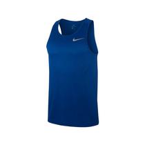 Regata Nike Masculina Breathe Run Tank Azul