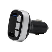 Transmissor FM Wireless X27 para Carro / Dual USB / Quick Charge / Bluetooth / MP3 Player - Preto