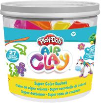 Play-Doh Air Clay Super Colour Bucket - Creative Kids (27 Pecas)