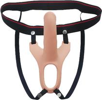 Cinta Peniana Aphrodisia Hollow Strap-On 6.7" Silicone Curved Dong 182012