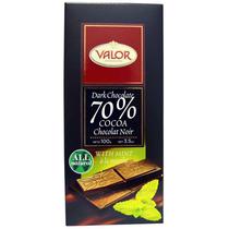 Chocolate Valor Amargo 70 % Cacao Hortela 100 GR.