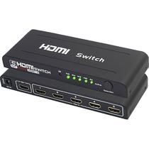 Switch HDMI Sate A-HD04 com 5 Portas - Preto