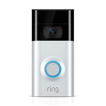Campainha Inteligente Wi-Fi Ring Video Doorbell 2 1080P Full HD Compativel com Alexa - Ios e Android - Prata/Preto