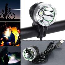 Lanterna para Guidao de Bicicleta 8 * XML-T6, Luz Dianteira Da Bicicleta