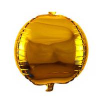 Balao para Festas Esfera 3D Dourada