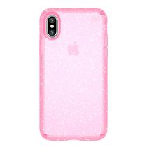 Case Speck para iPhone X Presidio Clear + Glitter Pink