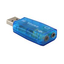 Placa de Som USB 5.1CH Audio Channel - Suporta 3D