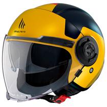 Capacete MT Helmets Viale SV s Beta D3 - Aberto - Tamanho L - com Oculos Interno - Matt Yellow