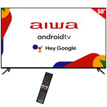 Smart TV LED 50" Aiwa AW50B4K 4K Ultra HD Android Google TV Wi-Fi e Bluetooth com Conversor Digital